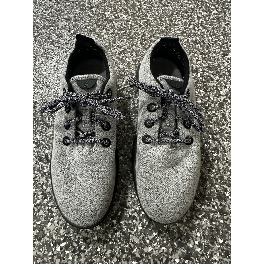 Allbirds Merino Wool Runners Gray Black Mens 9M Natural Pickleball Athletic